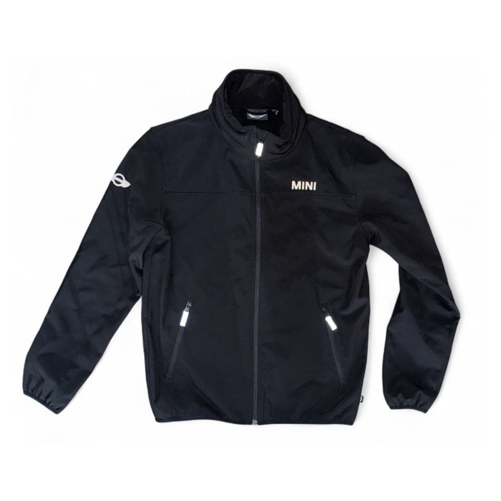 Mini Cooper Modern Black Zipper Jacket Coat Size XXL 2x 2XL Countryman Clubman